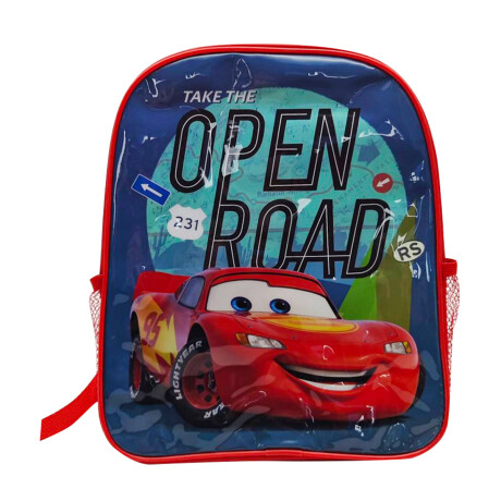 MOCHILA 30X24X20 CARS ROJO 001