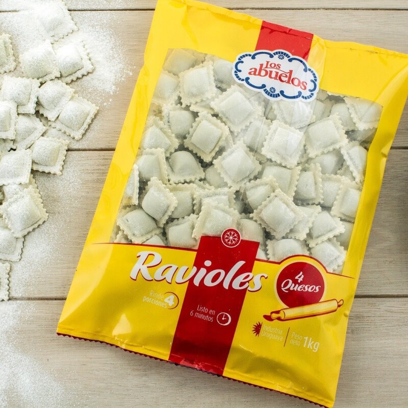 RAVIOLES 4 QUESOS LOS ABUELOS 1KG RAVIOLES 4 QUESOS LOS ABUELOS 1KG