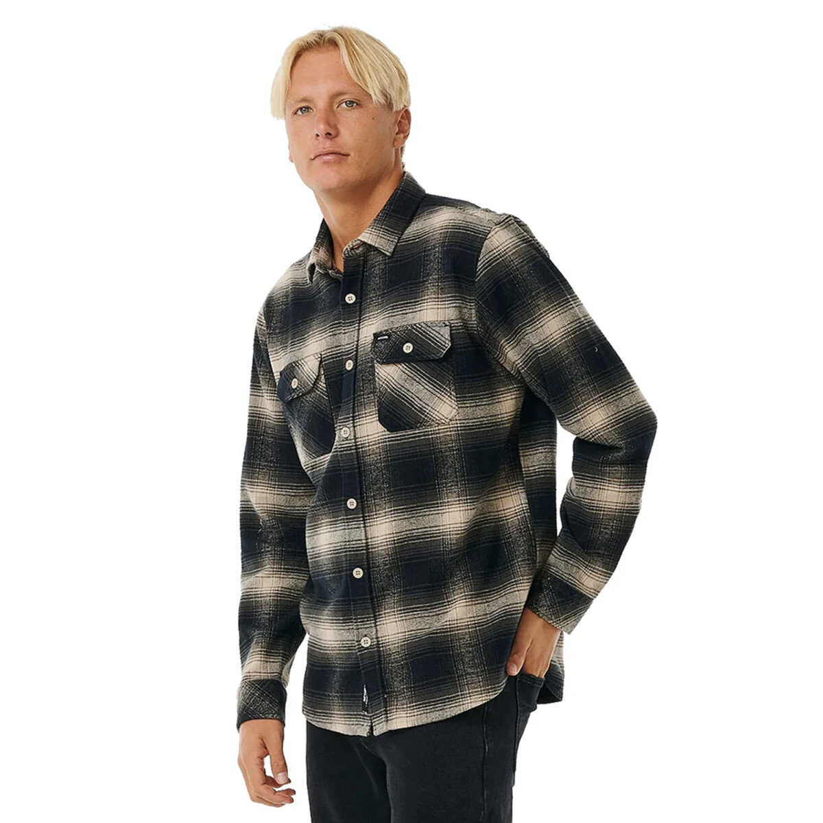 Camisa Rip Curl Count Flannel - Negro 