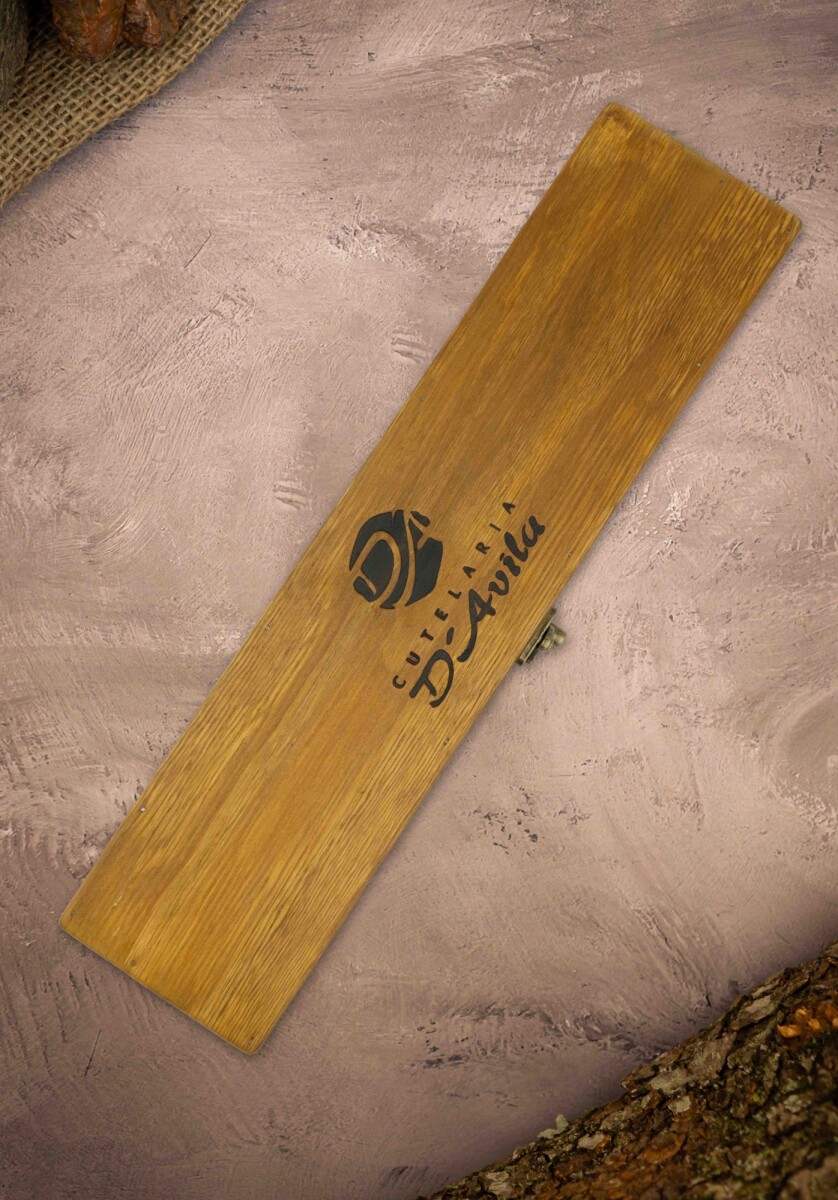 Caja para cuchillos rústica 