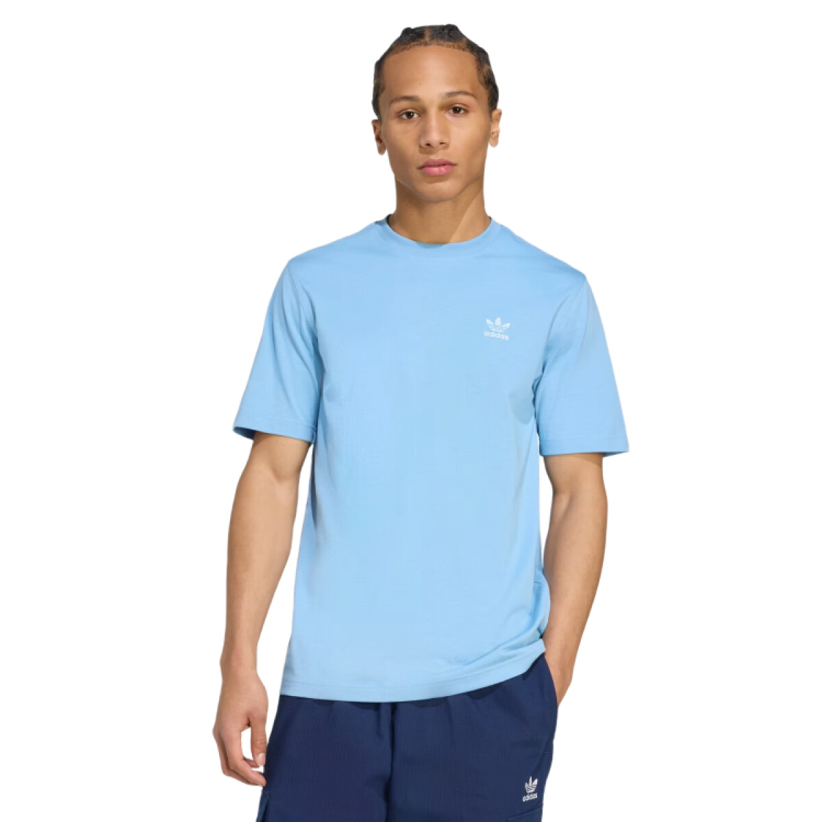 Remera MC Adidas Trefoil Ess - Celeste 