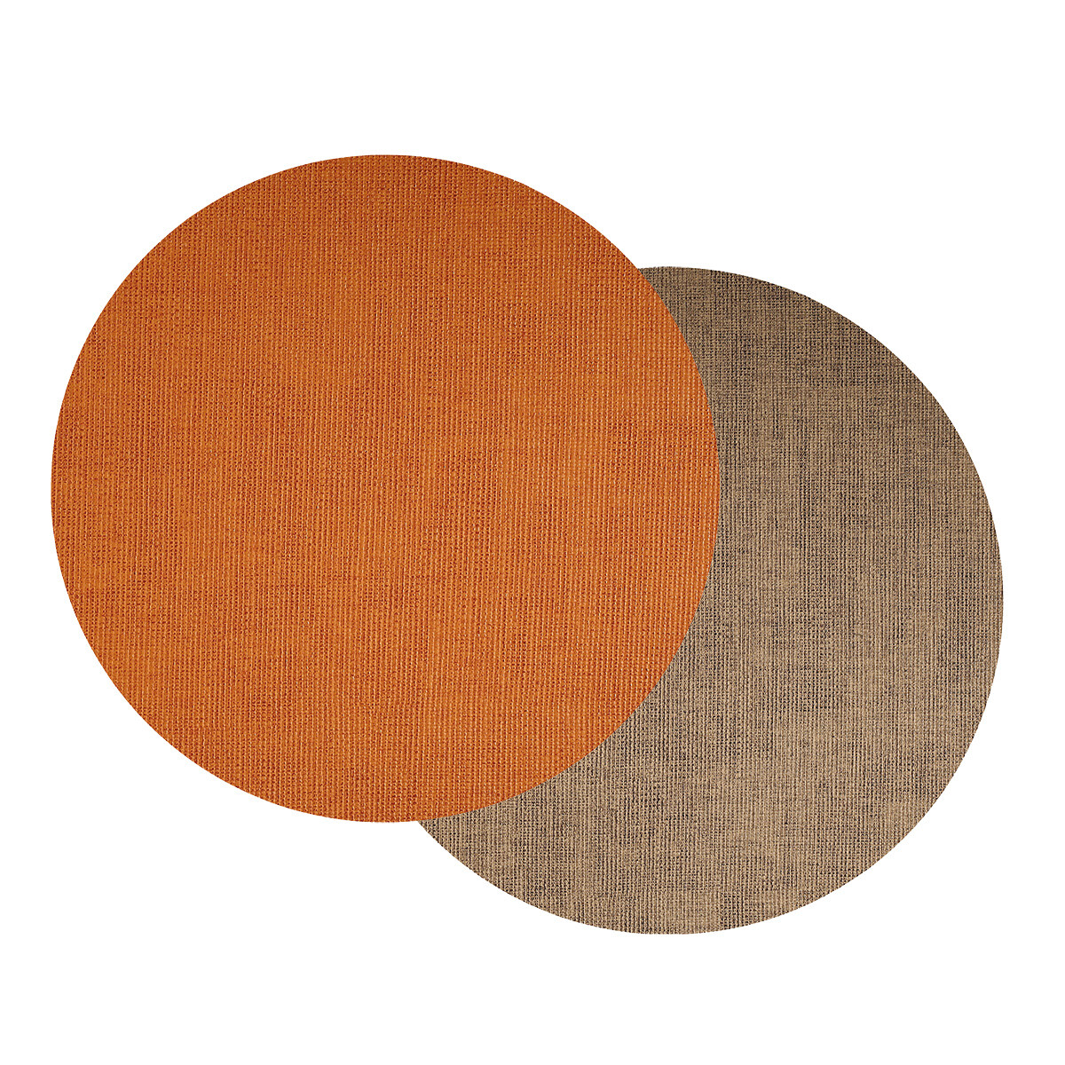 MANTEL INDIVIDUAL DOBLE CARA PREMIUM TEX Ø38CM CARAMELO/NUDE 