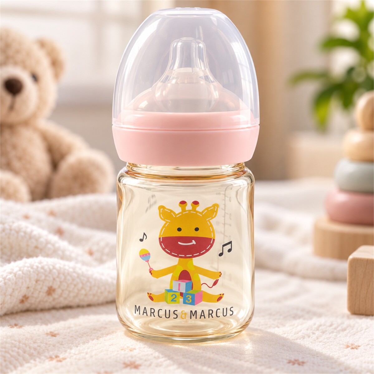 Biberón Mamadera Marcus & Marcus 180ml PPSU Anticólico - Blanco 5 