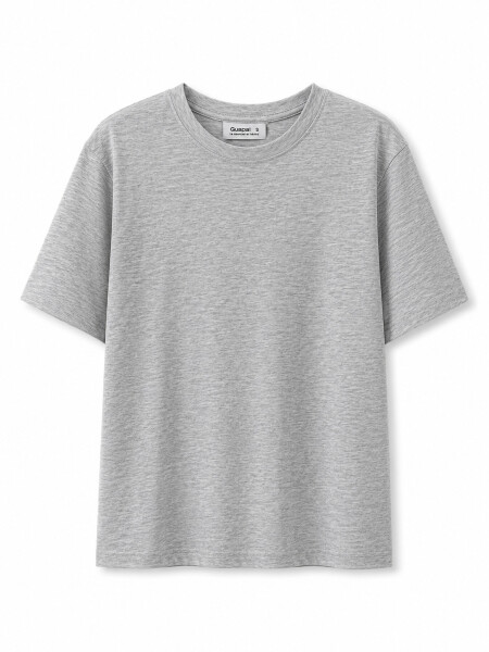 REMERA LESSA GRIS MELANGE C