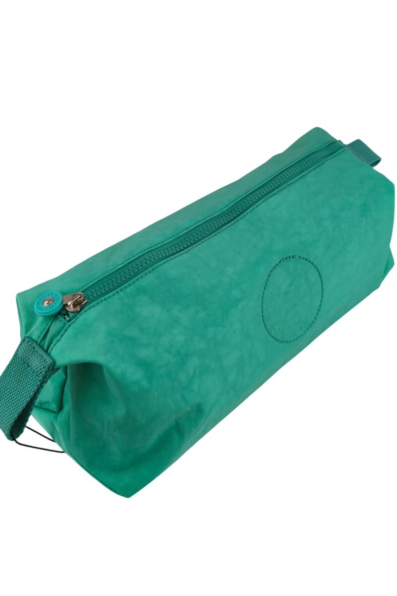 Neceser Premium de Tafeta Amasada Turquesa