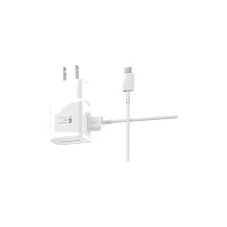 Cargador Samsung 15 W Carga Rápida con Cable USB-C Blanco Cargador Samsung 15 W Carga Rápida con Cable USB-C Blanco