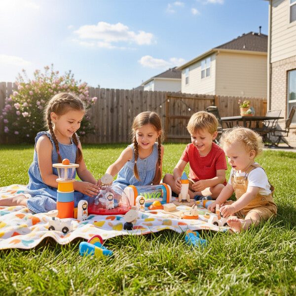 Tender Leaf Toys Set Astronaura Espacio Niños Juguete Madera Tender Leaf Toys Set Astronaura Espacio Niños Juguete Madera