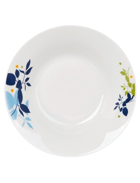 PLATO HONDO 20CM RAMITAS AZUL/CELESTE/VERDE PLATO HONDO 20CM RAMITAS AZUL/CELESTE/VERDE