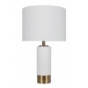 VELADOR DE MESA 1L E27 BLANCO Y DORADO VELADOR DE MESA 1L E27 BLANCO Y DORADO