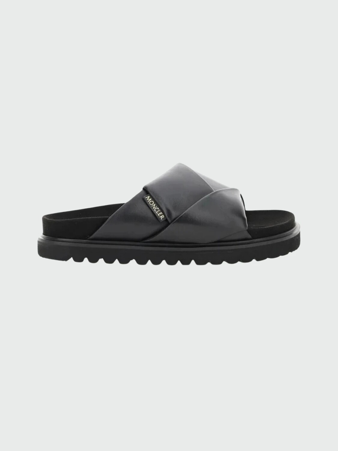 Moncler -Sandalias de cuero, Fantine Negro