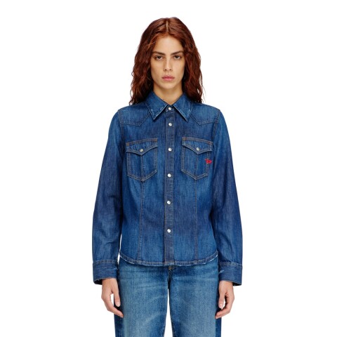 Camisa Para Mujer De-Waves Shirt Azul