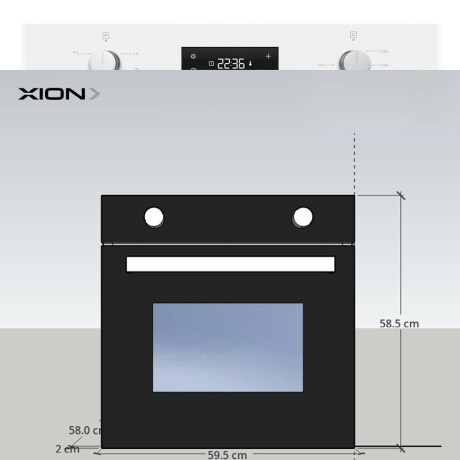 Horno de empotrar digital Negro Xión XI-HDE80B-CU Horno de empotrar digital Negro Xión XI-HDE80B-CU