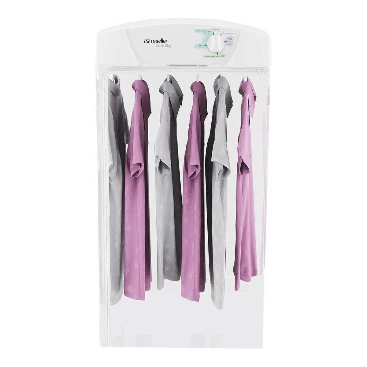 Secarropas Por Aire Caliente Mueller Sun Eléctrico 8kg Color Blanco 220v 