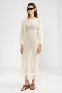 FRINGES DRESS Cream