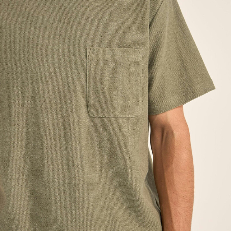 Remera Rhythm Contrast Vintage Terry - Verde Remera Rhythm Contrast Vintage Terry - Verde