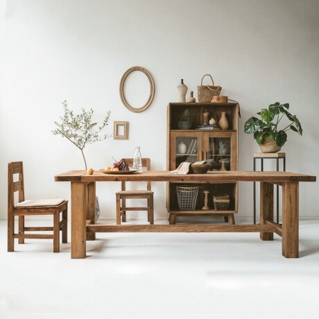 MESA DE COMEDOR PAMPA MARRÓN - RECTANGULAR