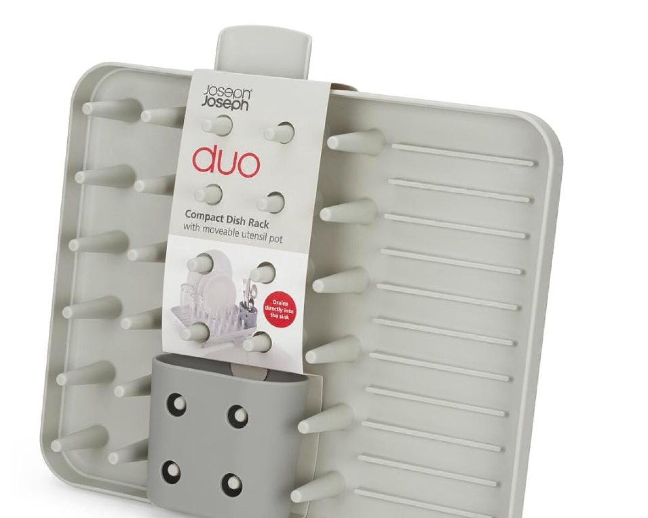 Escurridor Compacto de Vajilla Joseph Joseph Duo con Porta Utensilios Móvil Escurridor Compacto de Vajilla Joseph Joseph Duo con Porta Utensilios Móvil