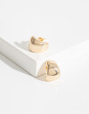 Aros Clips Metal Aros Gota Chunky - Dorado