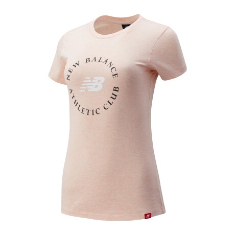 Remera New Balance de Dama - ESSENTIALS ATHLETIC -WT13507OPP OYSTER PINK HEATHER