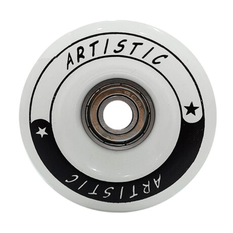 Set 4 Ruedas De Silicona Para Patín Artístico 58mm Blanco