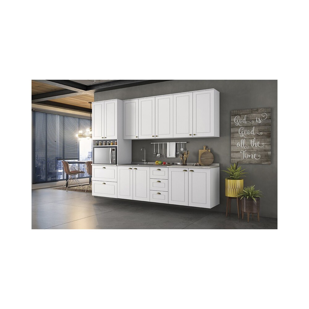 ARMARIO DE COCINA 72 CM MDF BLANCO AMERICANA