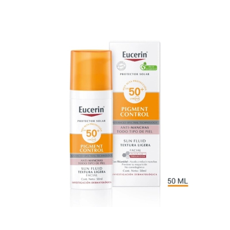 EUCERIN SOLAR PIGMENT CONTROL ANTI-MANCHAS FPS 50 50 ML - PARA TODO TIPO DE PIEL EUCERIN SOLAR PIGMENT CONTROL ANTI-MANCHAS FPS 50 50 ML - PARA TODO TIPO DE PIEL