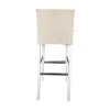 Banco para barra - Tapizado tela beige - Producto con pequeños detalles. Banco para barra - Tapizado tela beige - Producto con pequeños detalles.