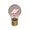 Veladora tipo bombilla de luz diseño de corazones Veladora tipo bombilla de luz diseño de corazones