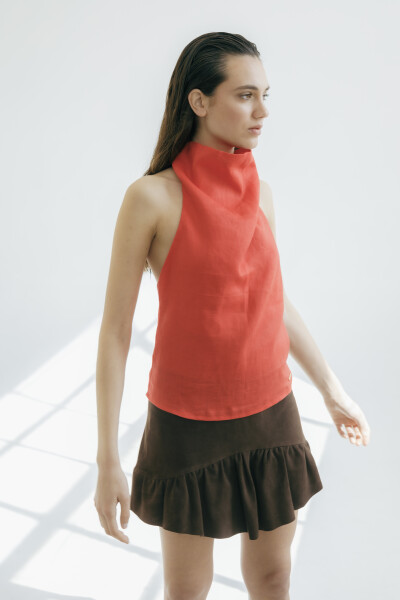 PRE VENTA TOP HALTER Rojo