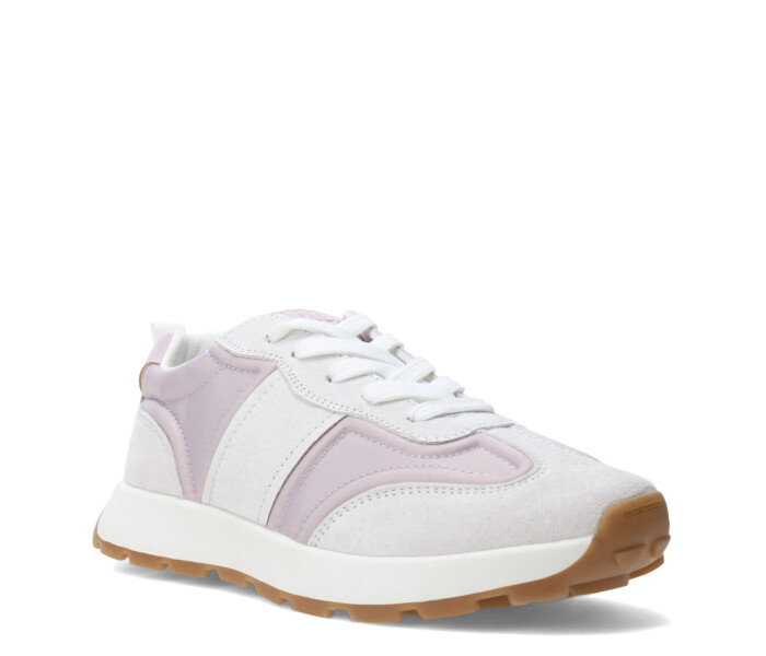 Championes de Mujer Miss Carol URTI acordonado Gris - Blanco - Lila