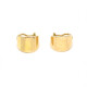 Caravanas Lisas En Oro 18K Amarillo. Caravanas Lisas En Oro 18K Amarillo.