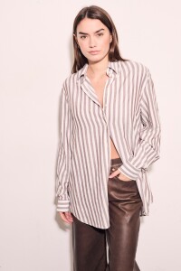 Blusa Rayas Cafe