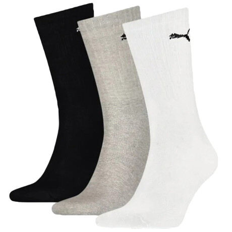 Medias de Niños Puma x3 Kids Sport Gris - Blanco - Negro