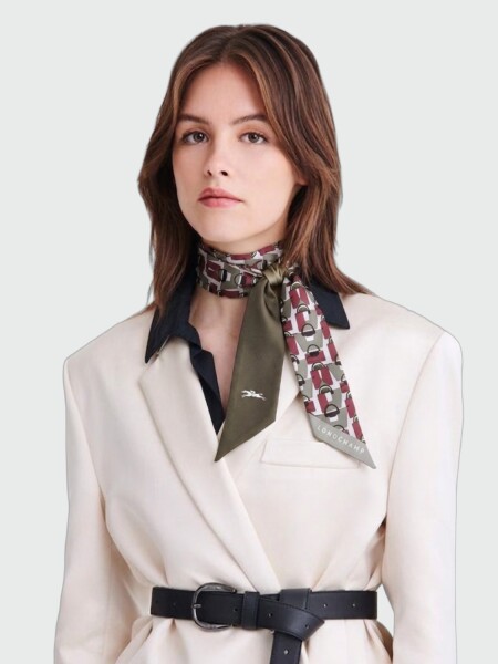 LONGCHAMP - PAÑUELO BANDANA DE SEDA M62