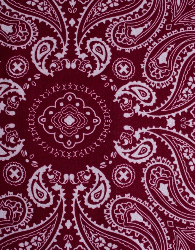 Pañuelos Raso Boho Pañuelo Paisley Burgundy - Rojo Burdeaux