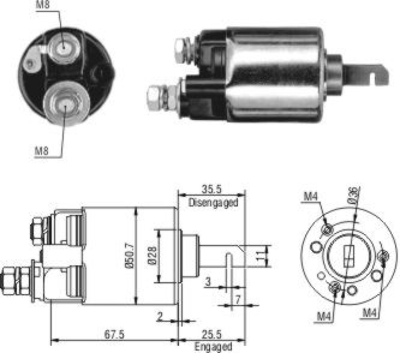 AUTOMATICO DE ARRANQUE HONDA HONDA ACCORD MITSUBA ZM 