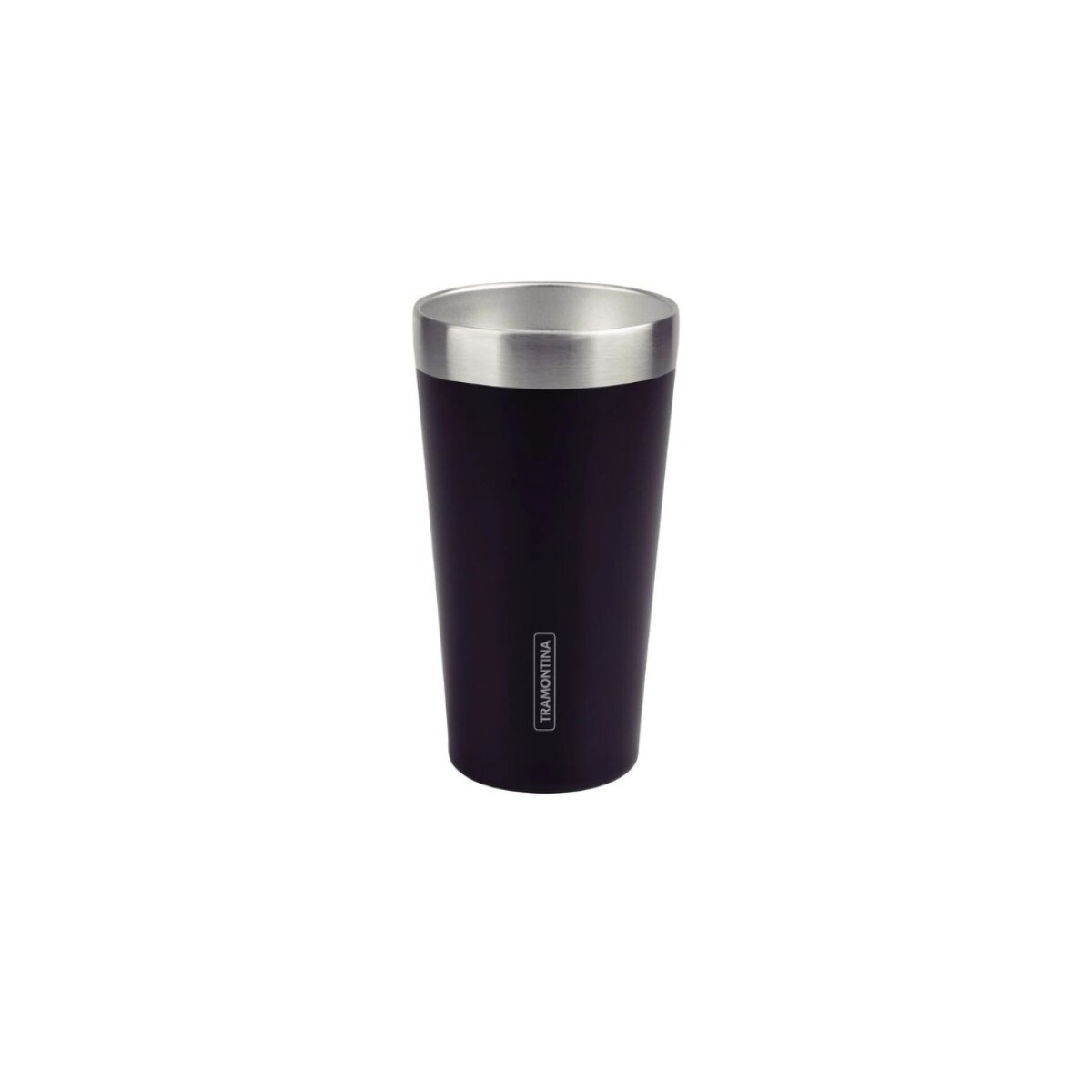 VASO TERMICO TRAMONTINA ACERO INOXIDABLE 420ML - NEGRO 
