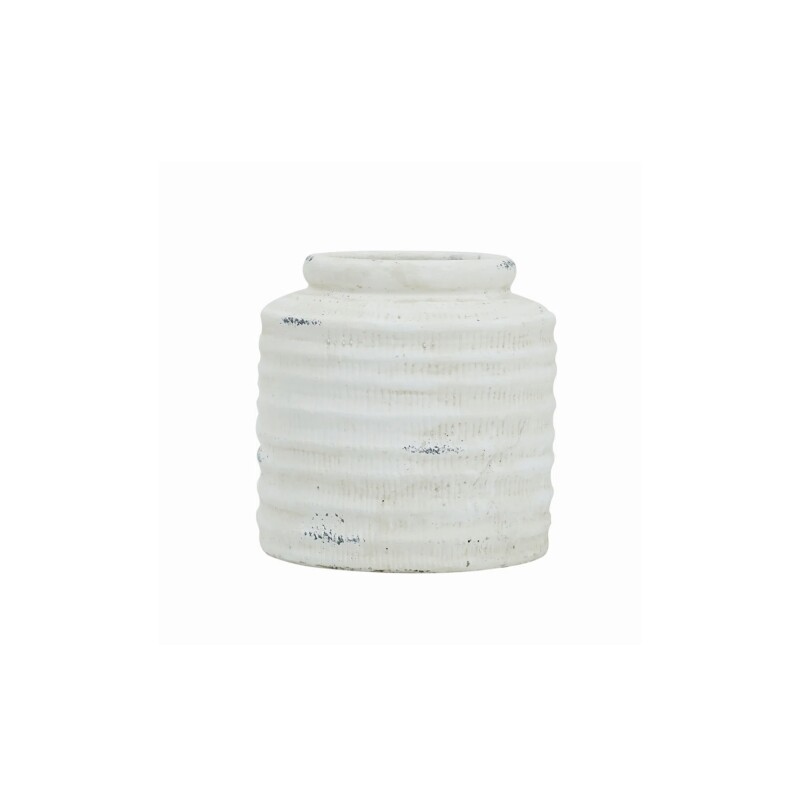 FLORERO ANILLOS 14.5x14.5x15CM BLANCO FLORERO ANILLOS 14.5x14.5x15CM BLANCO