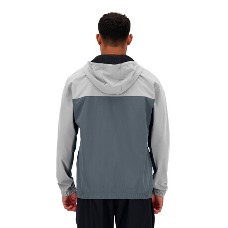 Campera New Balance de Hombre - WOVEN FULL ZIP - MJ41018GT GREY