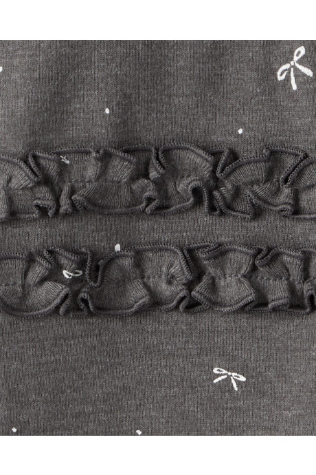 Set tres piezas de algodón, pantalón y dos bodies, diseño lazos Set tres piezas de algodón, pantalón y dos bodies, diseño lazos