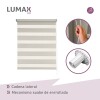 Cortina Roller Zebra Simple Lumax 1.6 X 2.1m Gran Calidad Beige