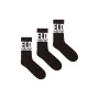 Medias Urbano Para Hombre Skm-Ray-Threepack Socks Negro