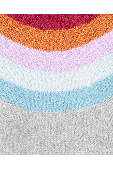 Buzo de punto diseño arcoíris Sin color