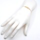 Pulsera para bebé en oro 18k con placa de identidad Pulsera para bebé en oro 18k con placa de identidad