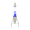 Lámpara De Lava Cohete Azul