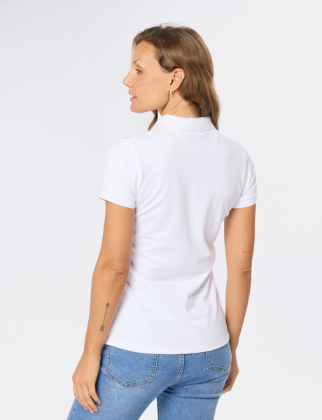 REMERA POLO PIQUÉ Blanco