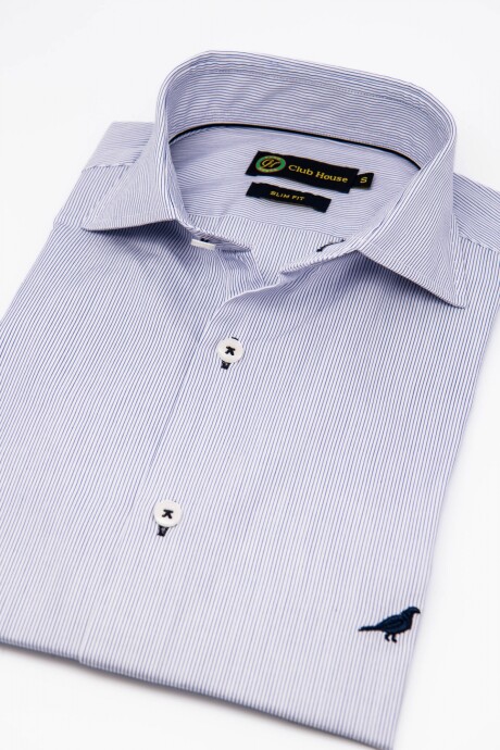 Camisa Fantasia Hudson Collar Slim Fit- Crotona