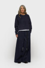 WIDE PANTS TWILL Azul