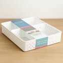 PACK ORGANIZADOR RATTAN X 3 U Blanco
