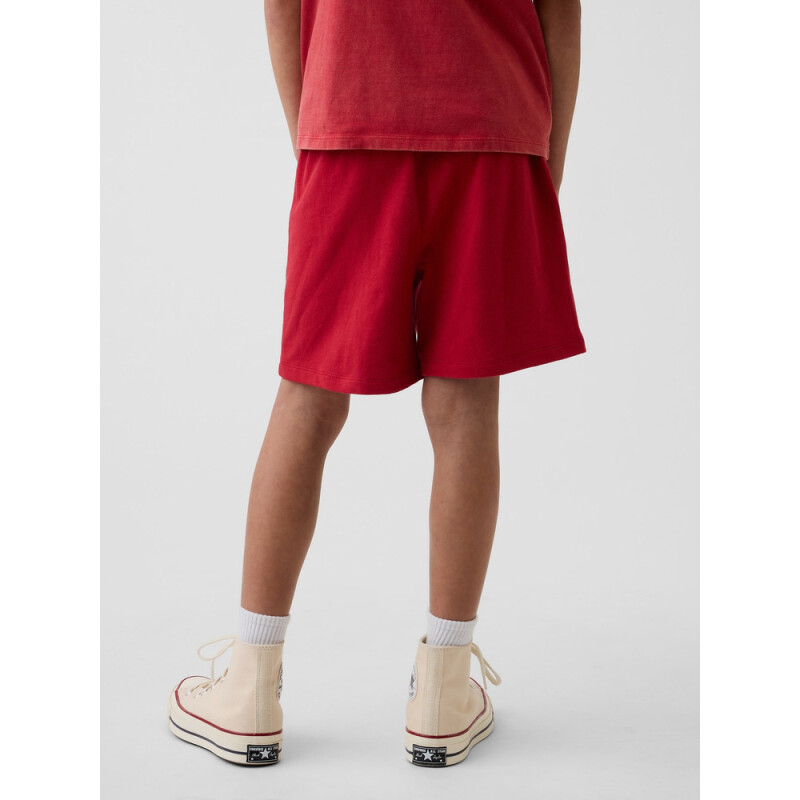 FR HW LOGO SHORT MODERN RED